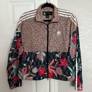 Adidas X Her Studio London Cheetah Floral Track Jacket Size Medium